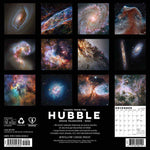 Back of Images From the Hubble Space Telescope 2025 Wall Space Calendar Gift