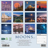 Back of Moons 2025 Wall Calendar moon gift