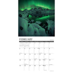 Northern Lights 2025 Wall Calendar space gift