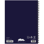 Back of 2025 Starry Night Sky weekly planner calendar notebook - blue with gold stars