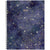 Front of 2025 Starry Night Sky weekly planner calendar notebook - blue with gold stars