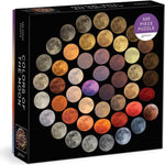 Colors of the Moon 500 piece puzzle by Galison, Space, Moon, Lunar jigsaw puzzle gift