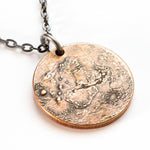 Solid copper double-sided Mars coin necklace - the perfect Mars gift for space lovers!