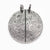 Fine silver double-sided full moon coin breakable keychain - the perfect moon gift! Showing far side of the Moon.