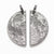 Fine silver double-sided full moon coin breakable keychain - the perfect moon gift! Showing far side of the Moon.