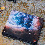 Galaxy universe space-themed genuine leather wallet!