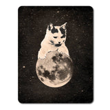 Cute cat and moon in space sticker!